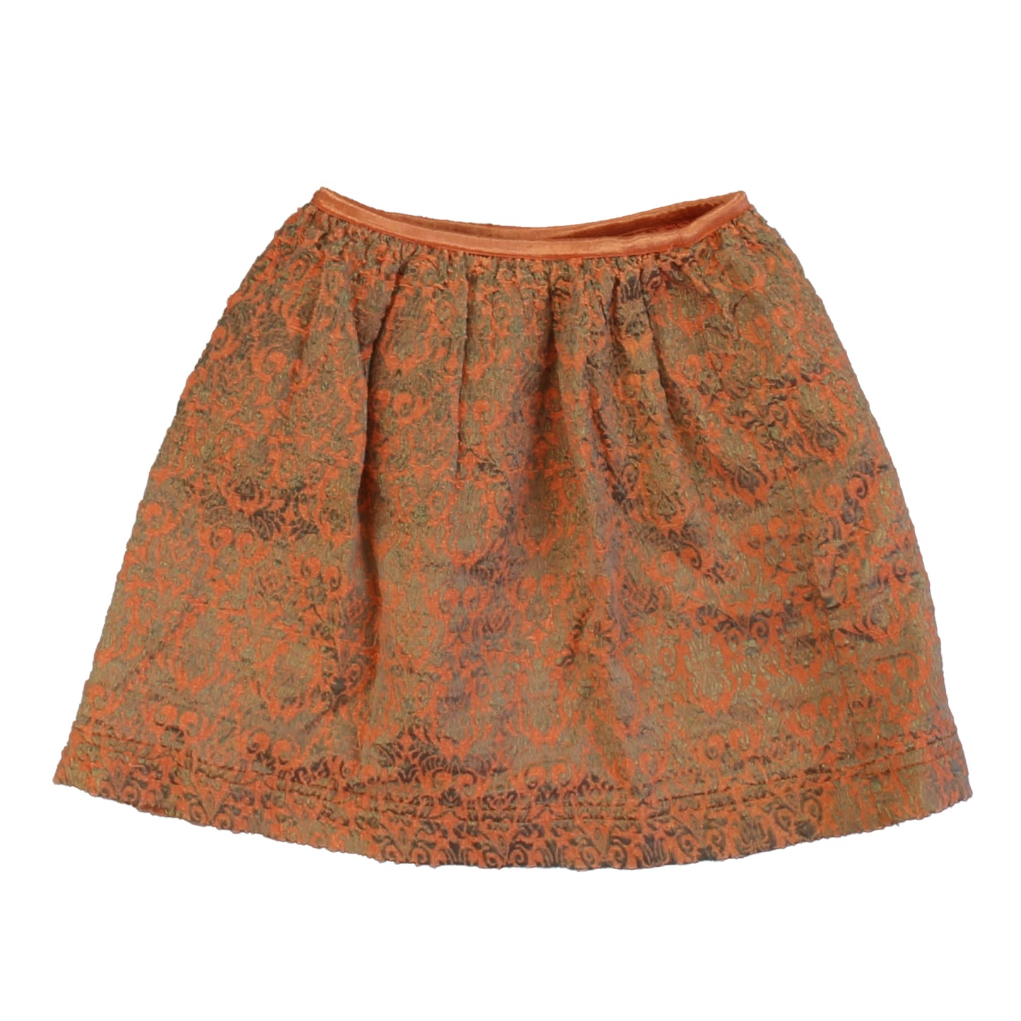 Peek Girls Orange | Gold Skirt Size: 6-7 Years