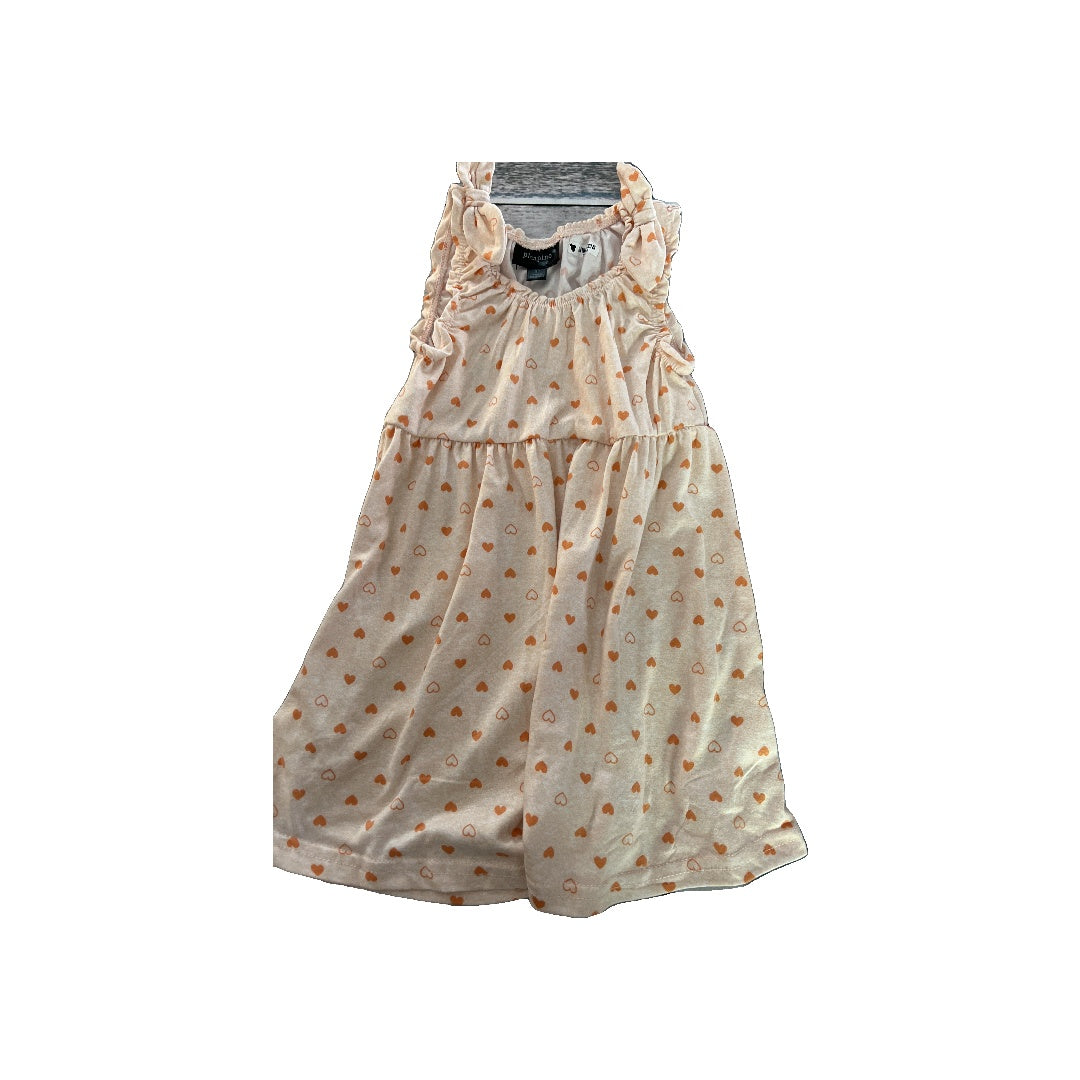 Picapino Girls orange | Hearts Dress Size: 3T orange | Hearts