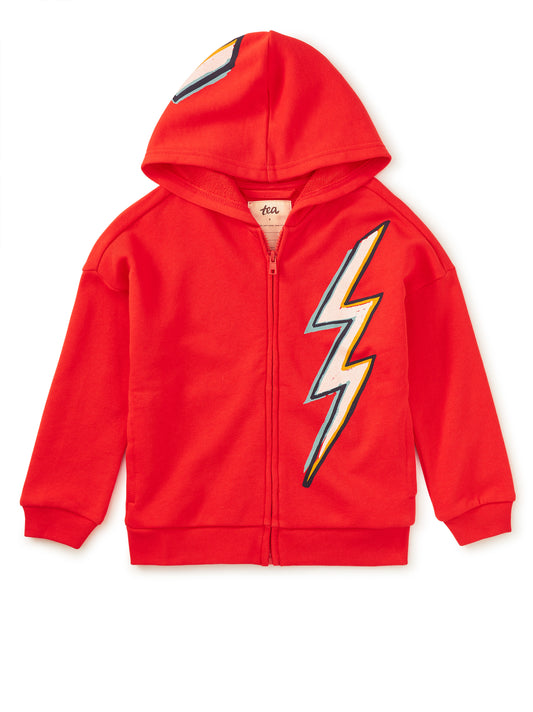 Tea Collection Boys Orange Lighting Bolt Hoodie Size: 5T Orange Lighting Bolt