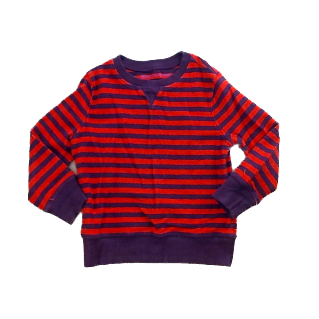 Rockets Of Awesome Boys Orange | Maroon Stripe Sweater Size: 6 Years Orange | Maroon Stripe