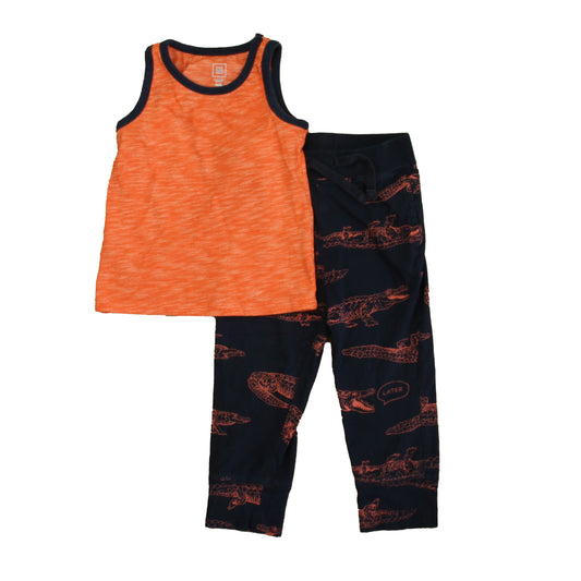Gap Boys Orange | Navy Alligatos Apparel Sets Size: 2T Orange | Navy Alligatos