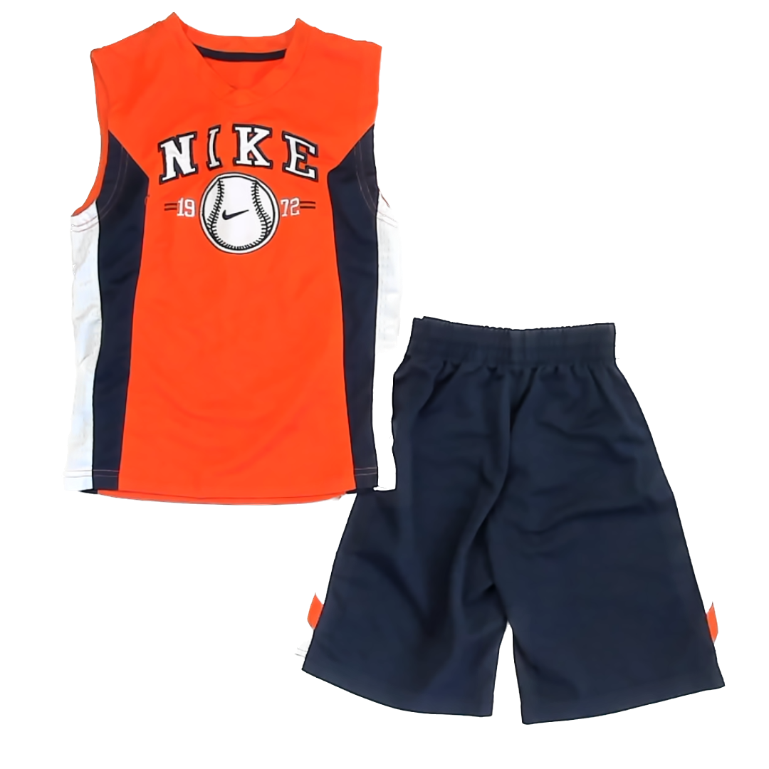 Nike Boys Orange | Navy Apparel Sets Size: 7 Years Orange | Navy