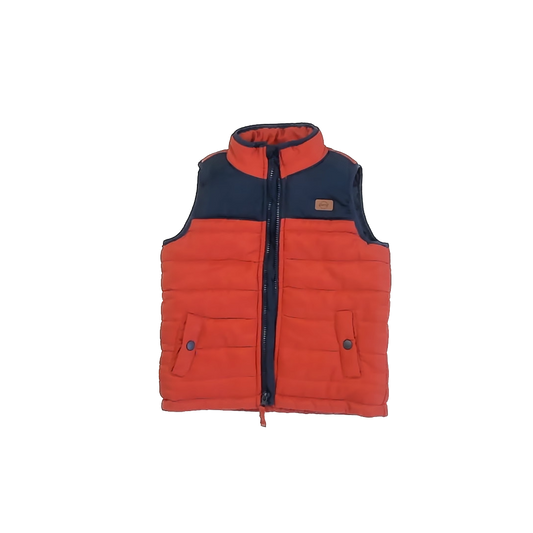 Weatherproof Boys Orange | Navy Vest Size: 4T Orange | Navy