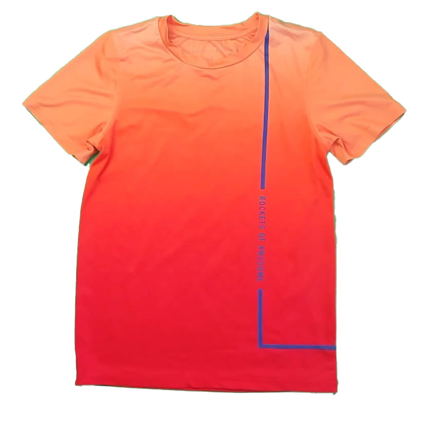 Rockets Of Awesome Boys Orange| Ombre T-Shirt Size: 8 Years Orange| Ombre