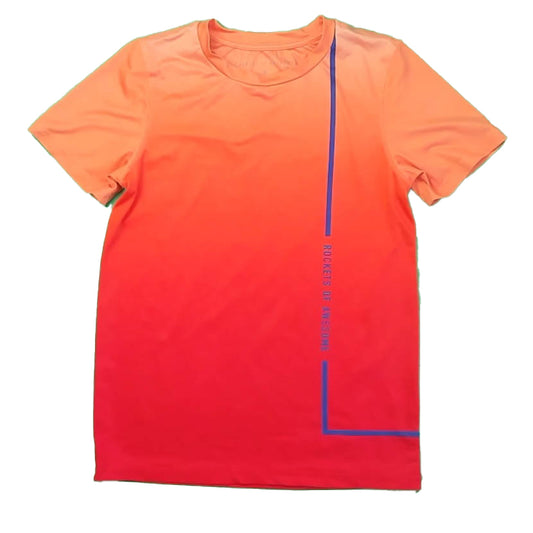 Rockets Of Awesome Boys Orange| Ombre T-Shirt Size: 8 Years Orange| Ombre