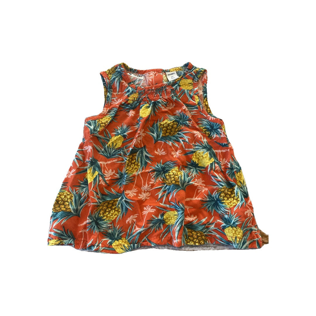 Old Navy Girls orange | Pineapples Shirt Size: 2T orange | Pineapples