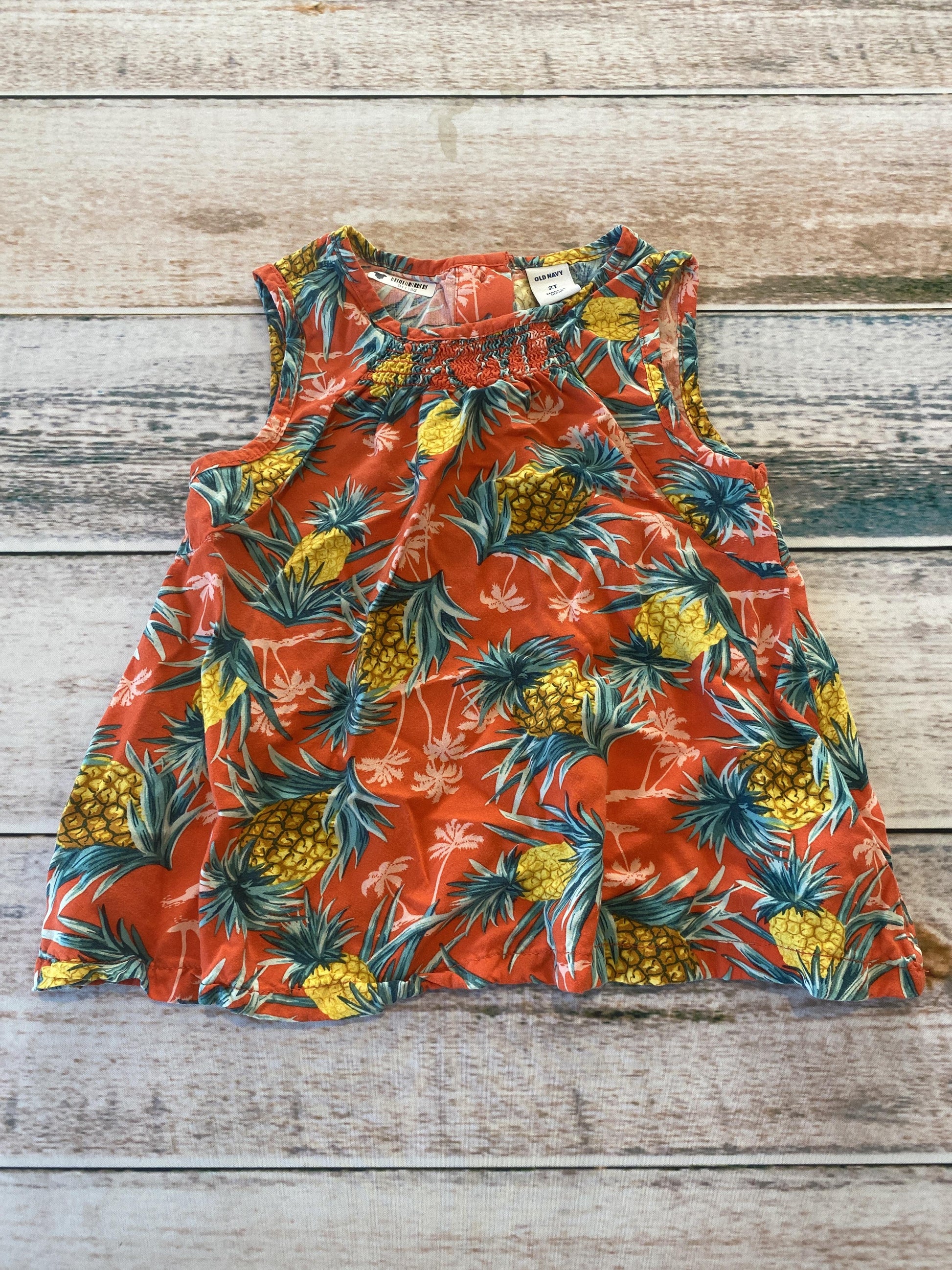 Old Navy Girls orange | Pineapples Shirt Size: 2T orange | Pineapples