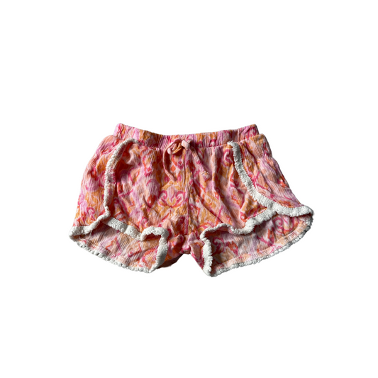 Jessica Simpson Girls orange | Pink floral | Retro Shorts Size: 12-18 months orange | Pink floral | Retro