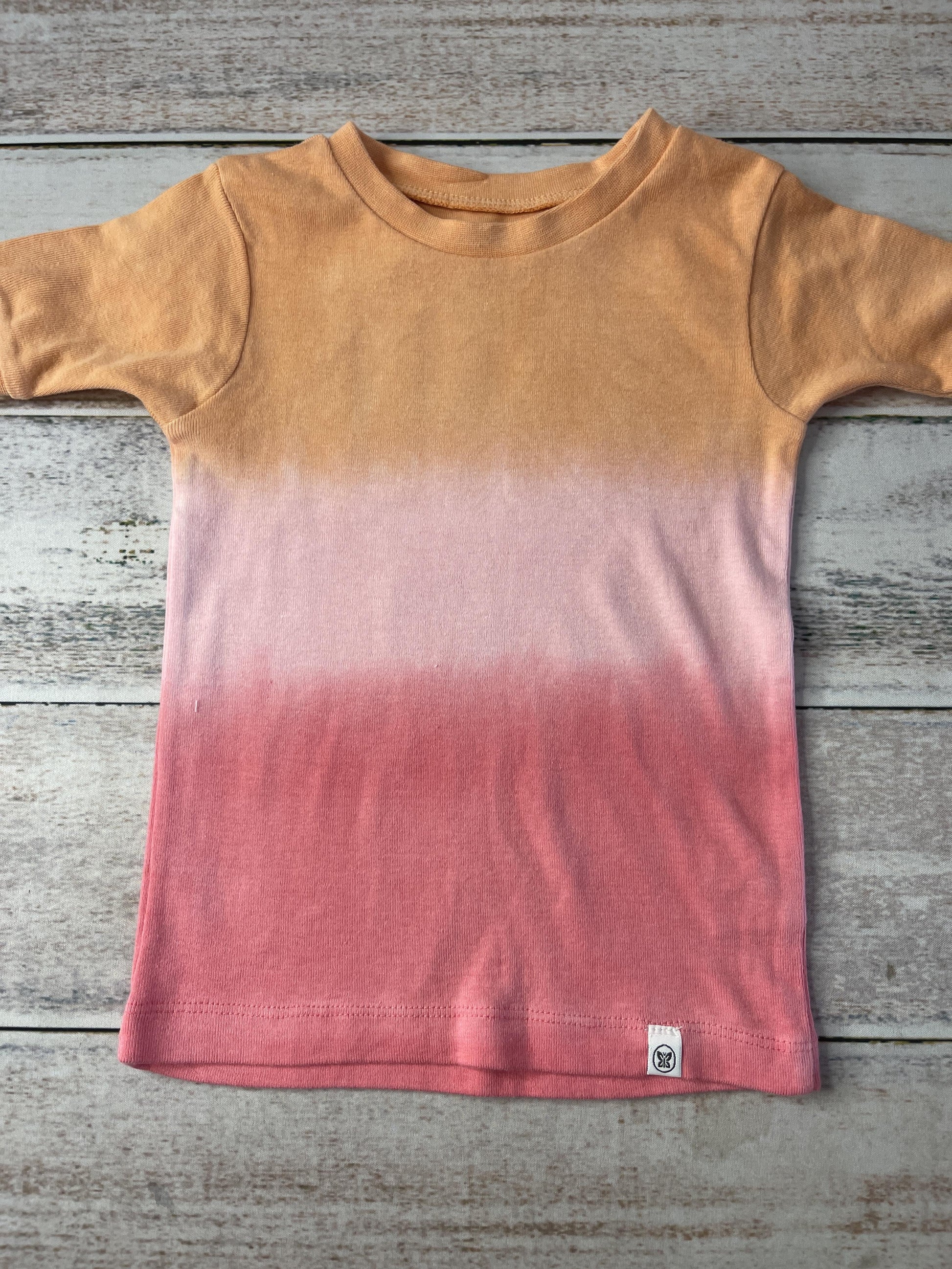 Honest co Girls orange | pink Pajamas Size: 2T orange | pink