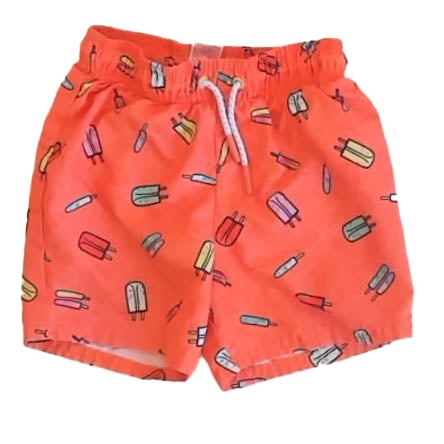 Cat & Jack Boys Orange Popsicles Trunks Size: 3T Orange Popsicles