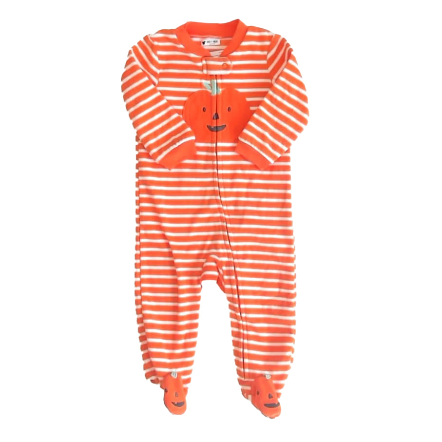 Carter's Boys Orange Pumpkin 1-piece footed Pajamas Size: 9 months Orange Pumpkin