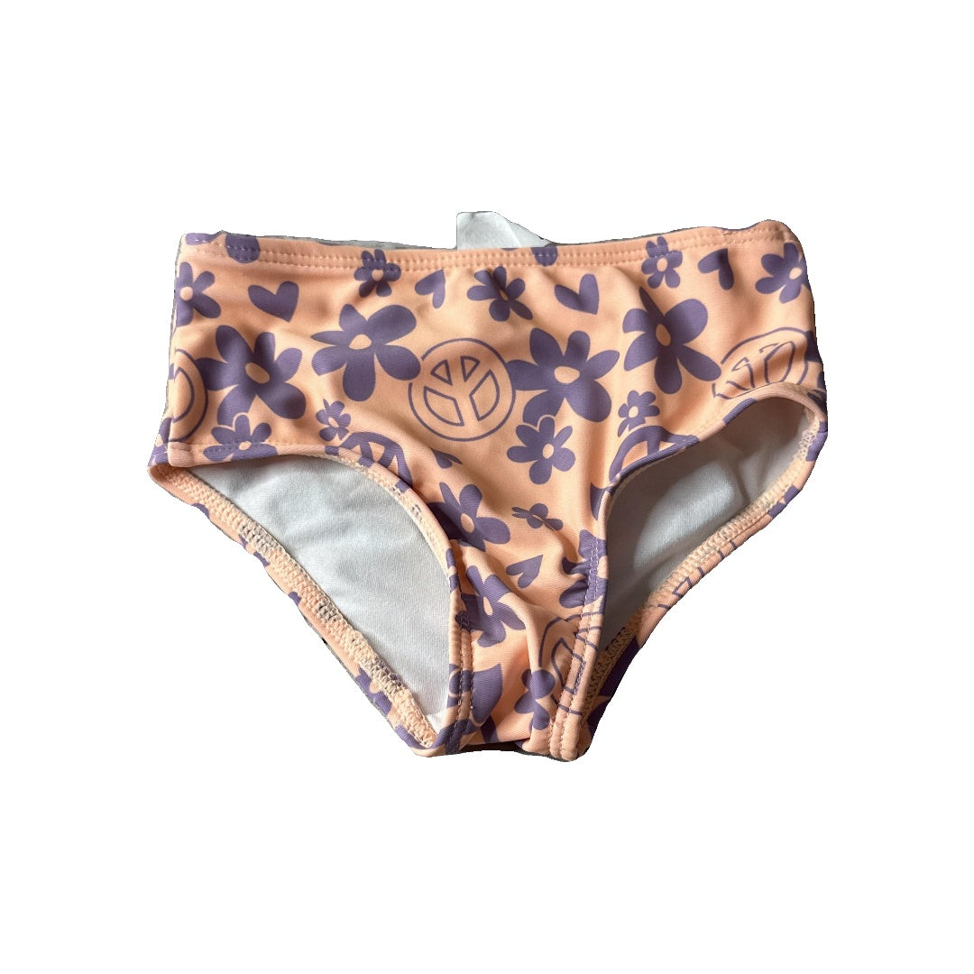 Cotton:on Kids Girls orange | purple | Flowers Swimwear Size: 2T orange | purple | Flowers