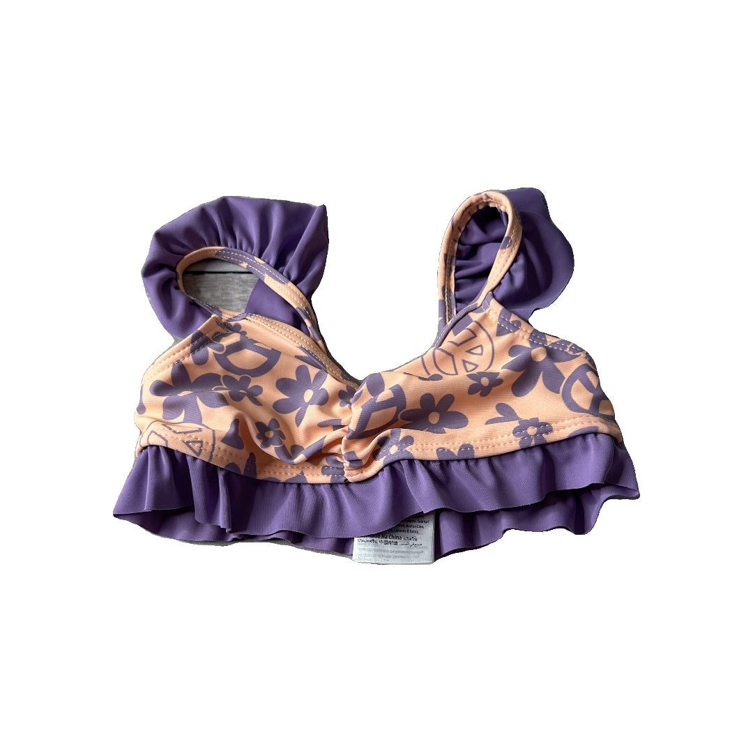 Cotton:on Kids Girls orange | purple | Flowers Swimwear Size: 2T orange | purple | Flowers