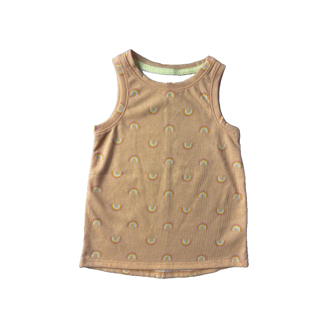 Girls orange | Rainbow Tank Top Size: 3T orange | Rainbow