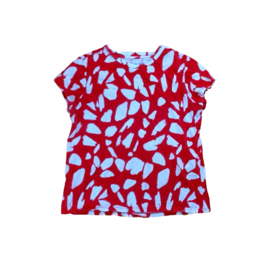 Rockets Of Awesome Girls Orange Red | White Spots Short Sleeve Shirt Size: 12 Years Orange Red | White Spots