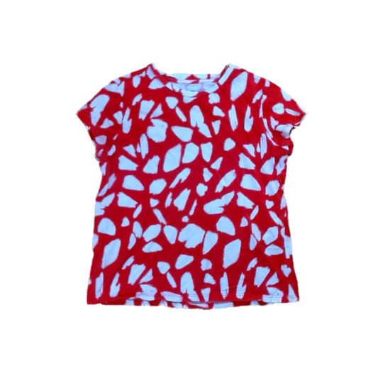 Rockets Of Awesome Girls Orange Red | White Spots Short Sleeve Shirt Size: 12 Years Orange Red | White Spots