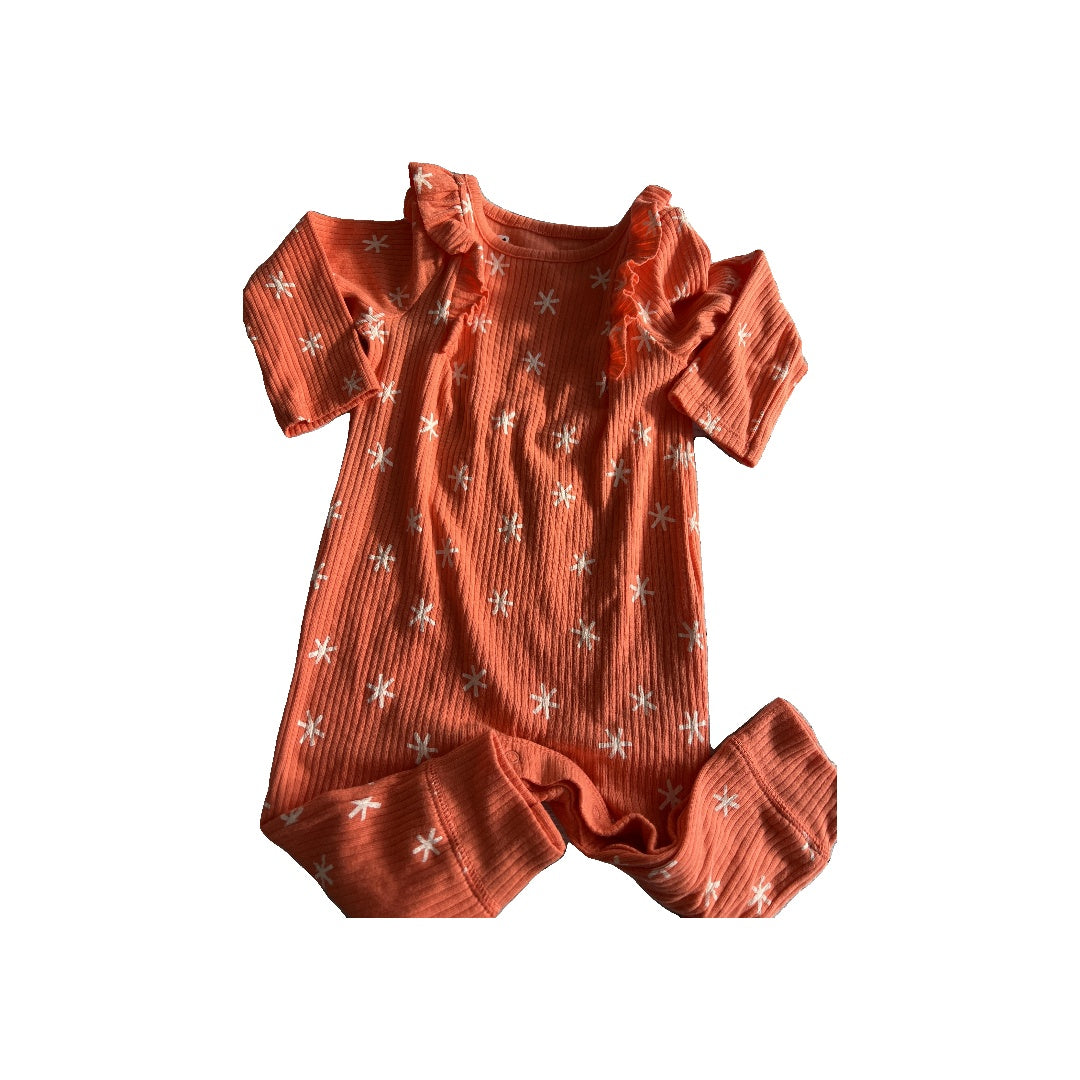 Cat & Jack Girls orange | Retro Long Sleeve Outfit Size: 6-9 months orange | Retro
