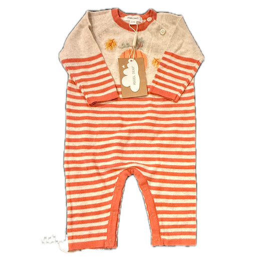 Angel Dear Unisex Orange Stripe Pumpkins Long Sleeve Outfit Size: 3-6 Months Orange Stripe Pumpkins