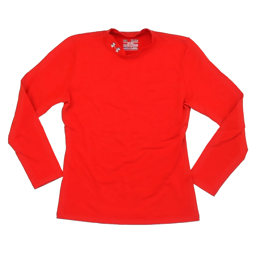 Under Armour Boys Orange Thermal Athletic Top Size: YXL 16-18 Years Orange Thermal