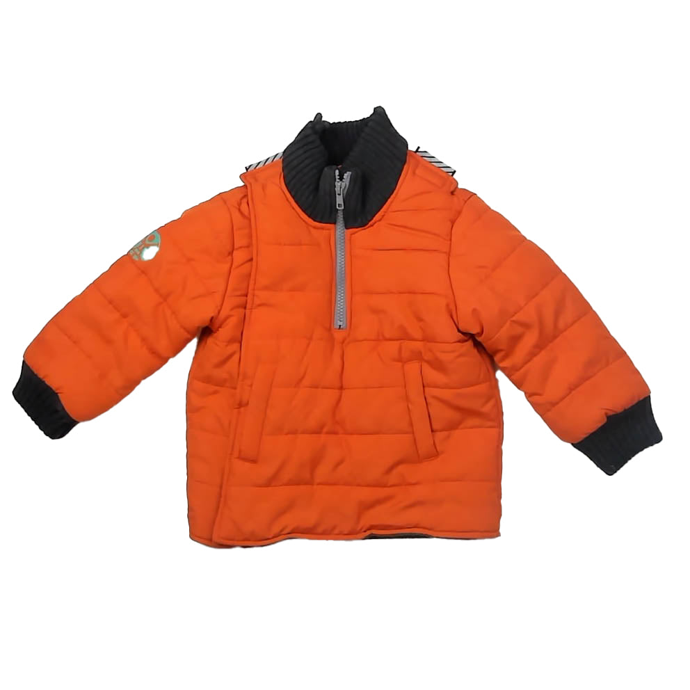 Buckle Me Boys Orange Toasty Winter Coat Size: 2T Orange Toasty