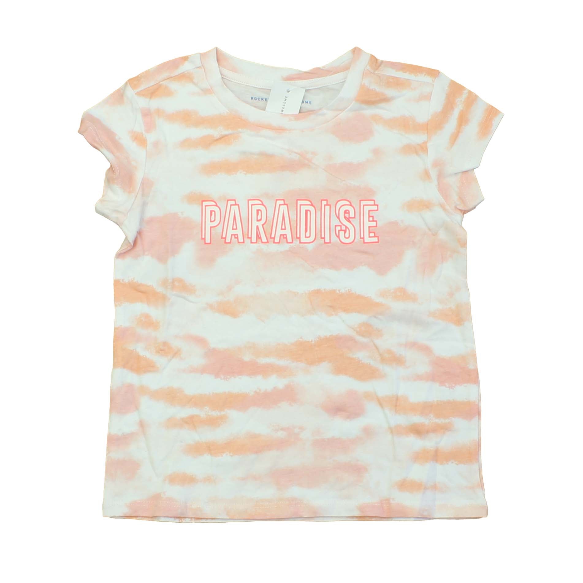 Rockets Of Awesome Girls Orange | Tye Dye T-Shirt Size: 4T Orange | Tye Dye