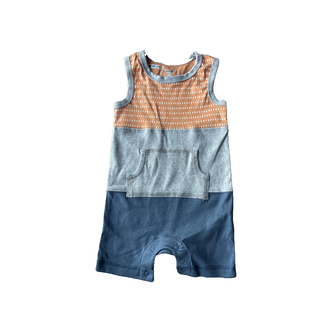 Lamaze Boys orange | White | Light Blue Romper Size: 12 months orange | White | Light Blue
