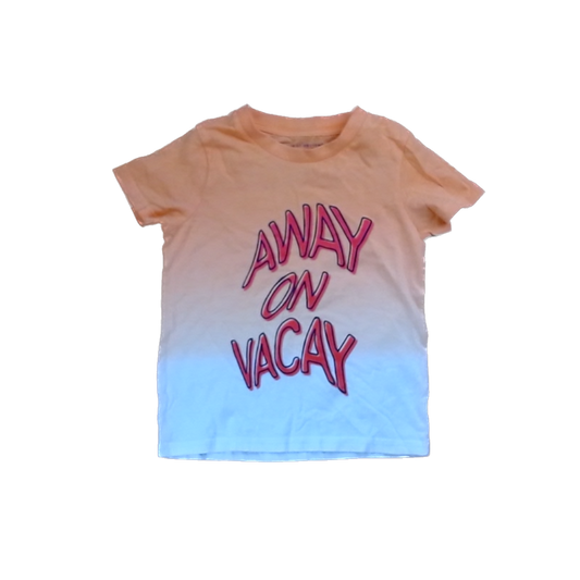 Rockets Of Awesome Boys Orange | White Ombre | Away on Vacay Short Sleeve Shirt Size: 3T-5T Orange | White Ombre | Away on Vacay