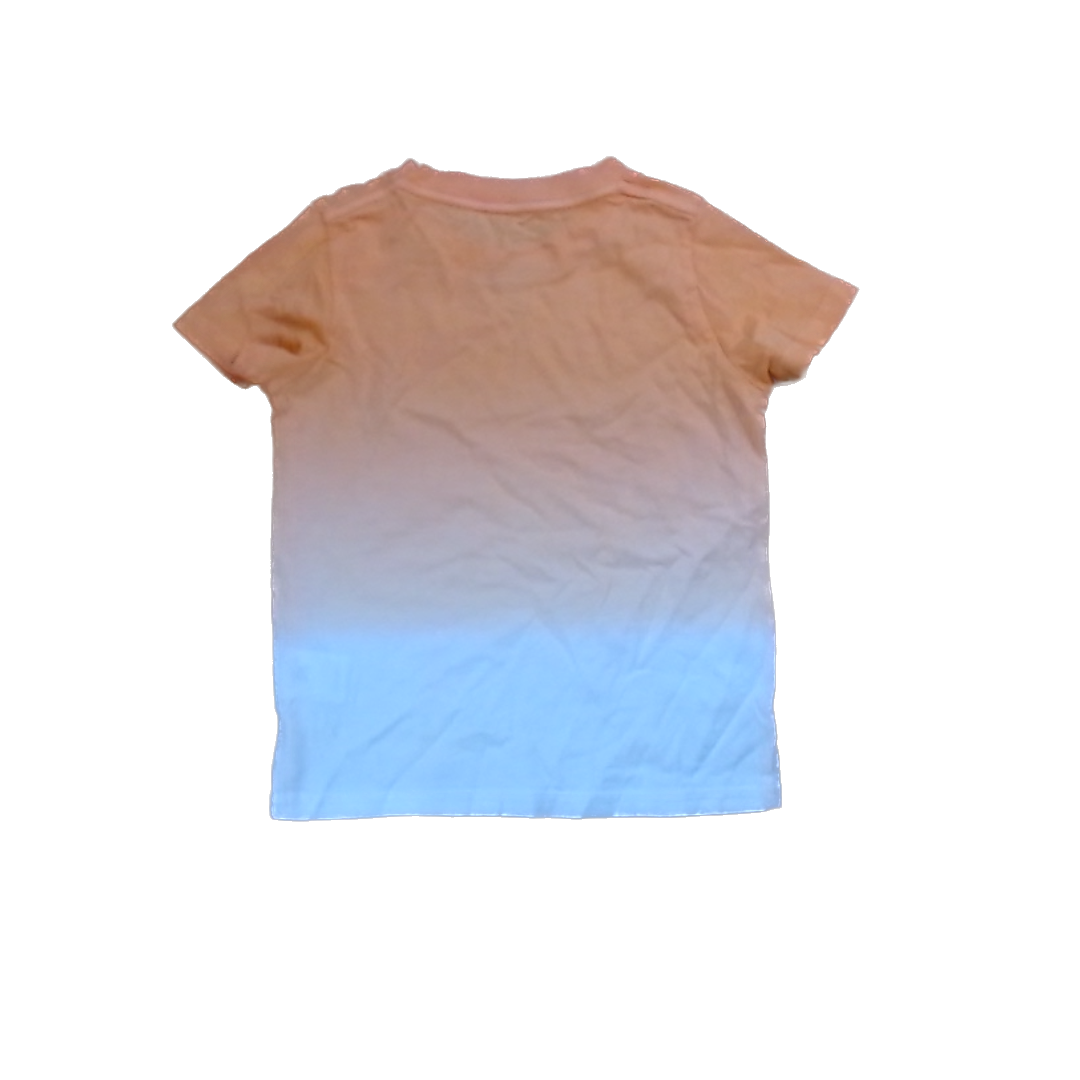 Rockets Of Awesome Boys Orange | White Ombre | Away on Vacay Short Sleeve Shirt Size: 3T-5T Orange | White Ombre | Away on Vacay