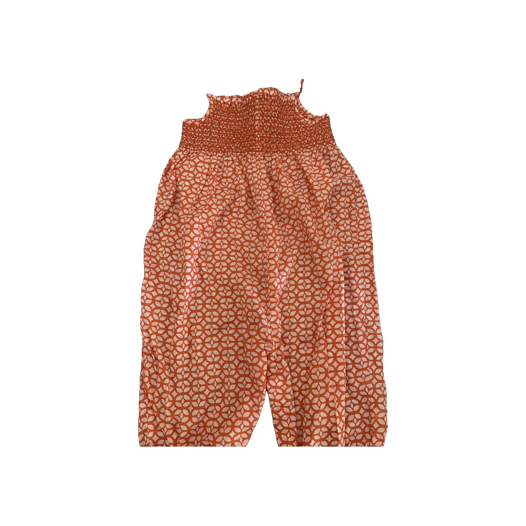 Gap Girls orange | White | Pattern Romper Size: 18-24 months orange | White | Pattern