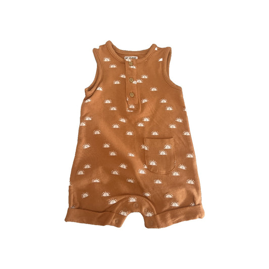 Focus Unisex orange | White | Pattern Romper Size: 6 months orange | White | Pattern