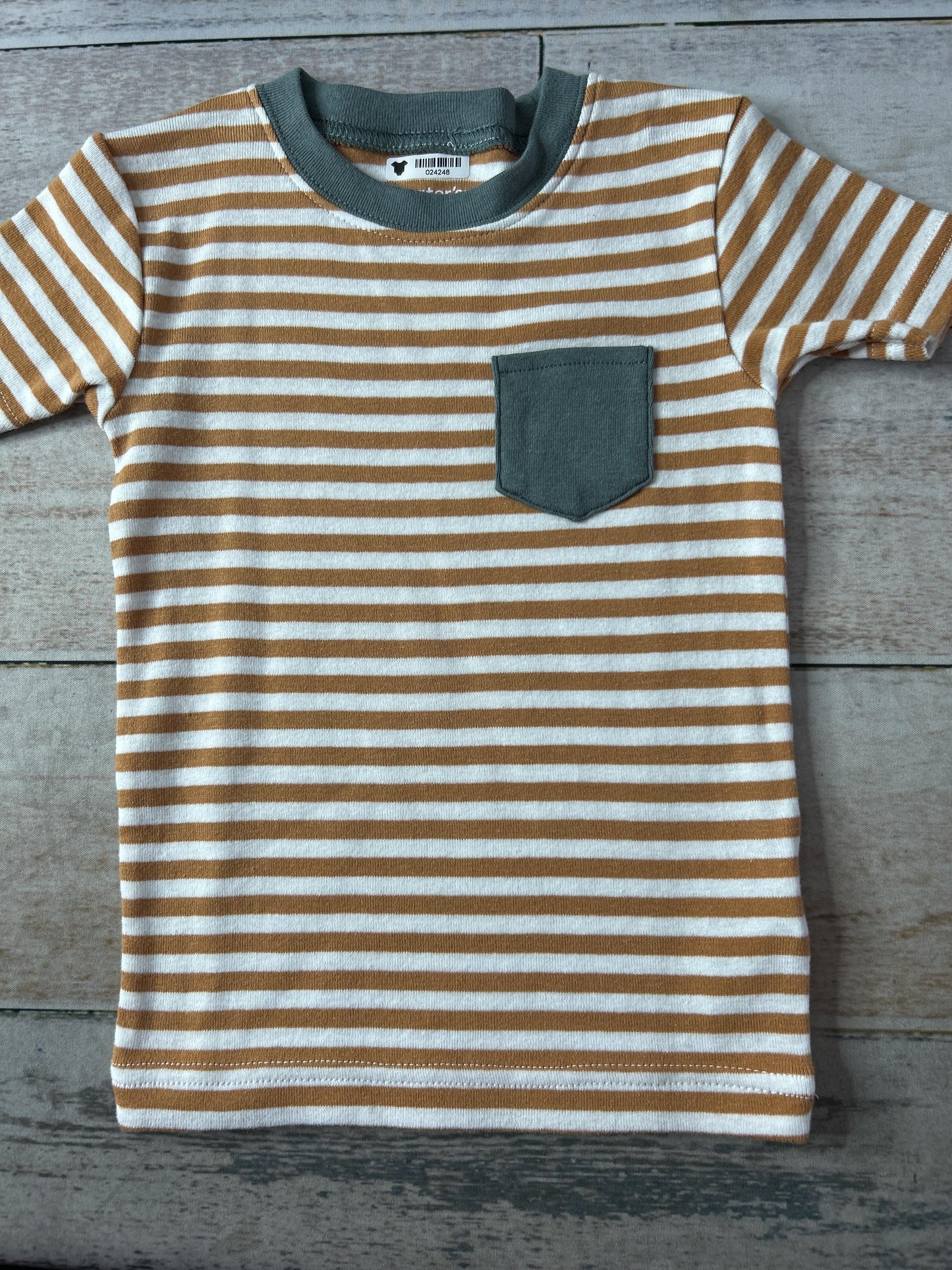 Carters Unisex orange | White | Striped Pajamas Size: 2T orange | White | Striped