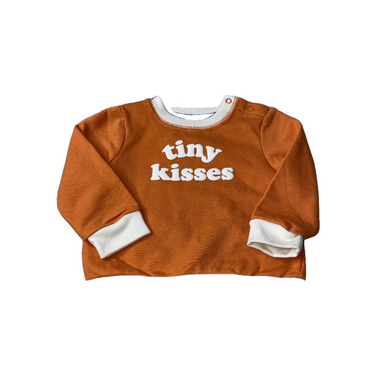 Cat & Jack Unisex orange | White | Text Sweater Size: 12M orange | White | Text