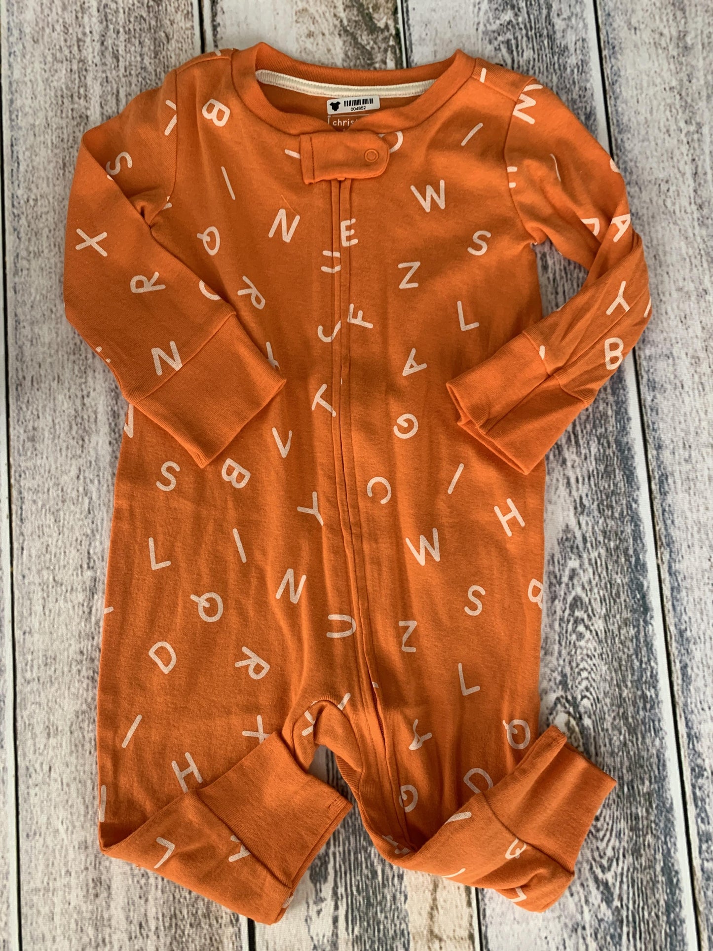 Christian Robinson Boys orange | White Long Sleeve Outfit Size: 3-6 months orange | White