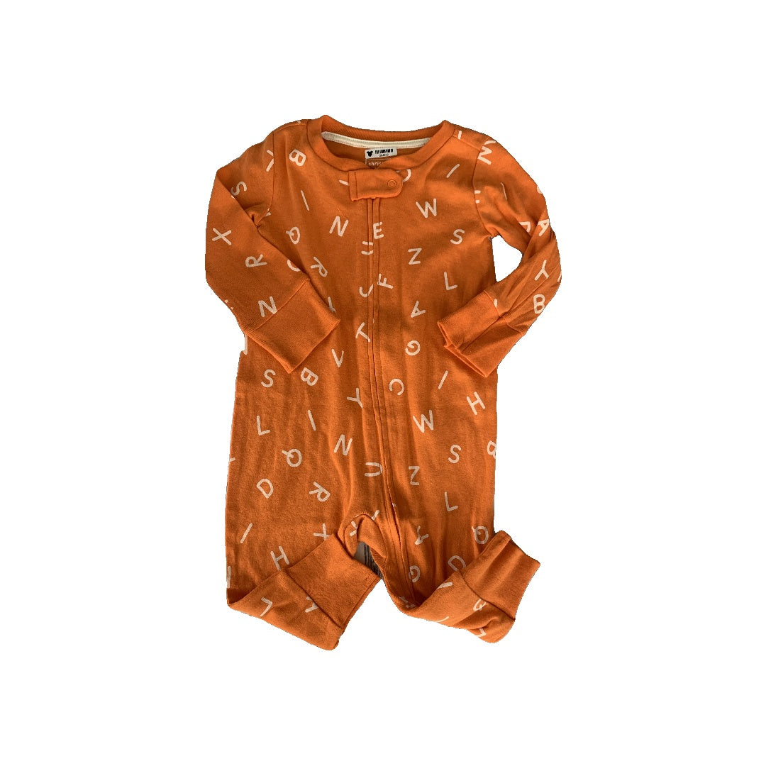 Christian Robinson Boys orange | White Long Sleeve Outfit Size: 3-6 months orange | White