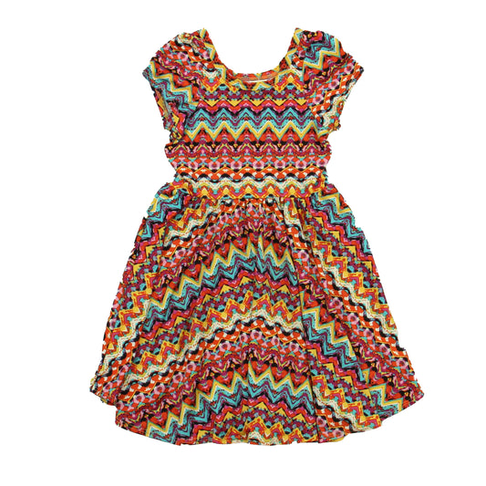 Lula roe Girls Orange | Yellow | Blue Dress Size: 2T Orange | Yellow | Blue