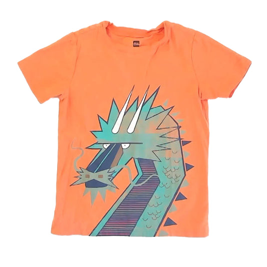 Tea Collection Boys Orange T-Shirt Size: 6 Years Orange