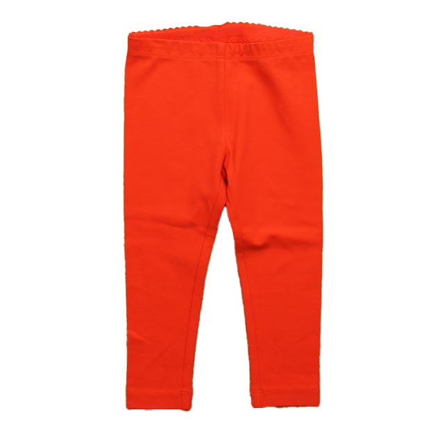 Tea Girls Orange Leggings Size: 12-18 Months