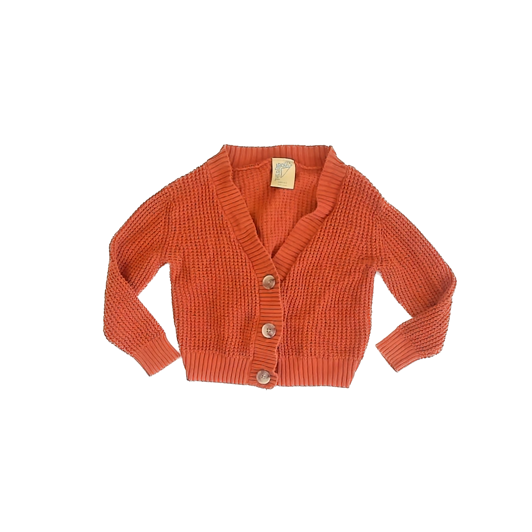 Thereabouts Girls Orange Cardigan Size: 4-5T Orange