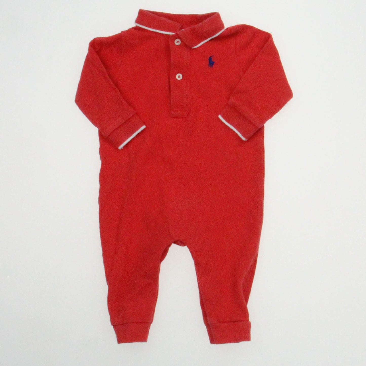Ralph Lauren Boys Orange Long Sleeve Outfit Size: 6 Months Orange