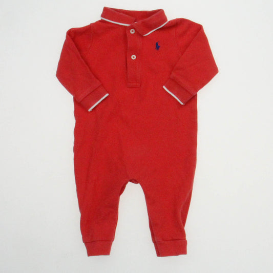 Ralph Lauren Boys Orange Long Sleeve Outfit Size: 6 Months Orange