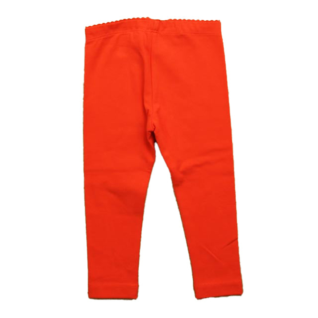 Tea Girls Orange Leggings Size: 12-18 Months