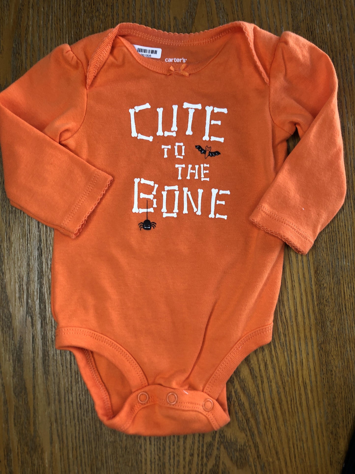 Carters Girls orange Onesie Size: 3 months orange