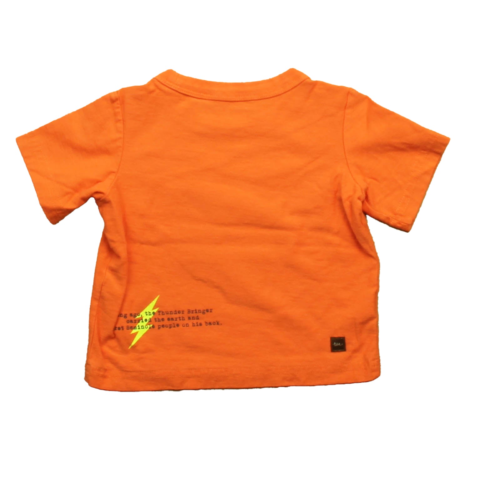 Tea Collection Girls Orange T-Shirt Size: 6-9 Months Orange