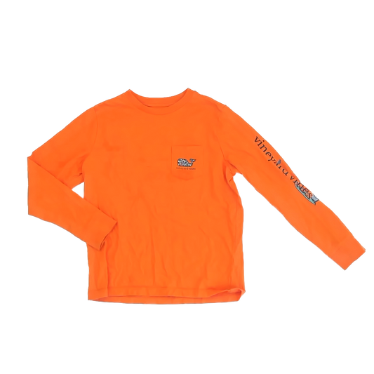 Vineyard Vines Boys Orange Long Sleeve T-Shirt Size: 7 Orange