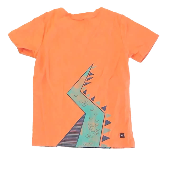 Tea Collection Boys Orange T-Shirt Size: 6 Years Orange