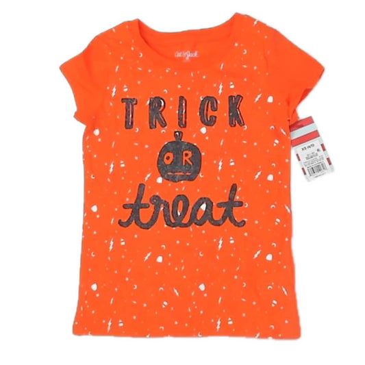 Cat & Jack Girls Orange Long Sleeve T-Shirt Size: 4-5T Orange