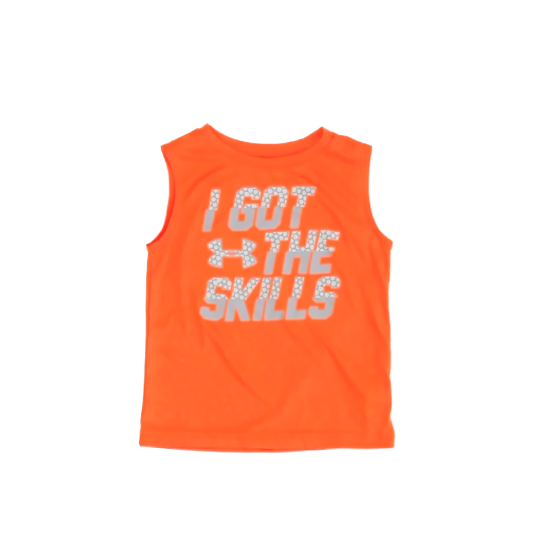 Under Armour Boys Orange Athletic Top Size: 4T Orange