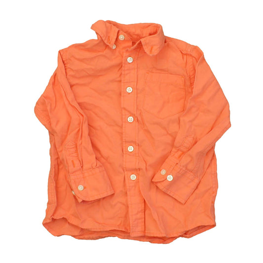 Crewcuts Boys Orange Button Down Long Sleeve Size: 2T