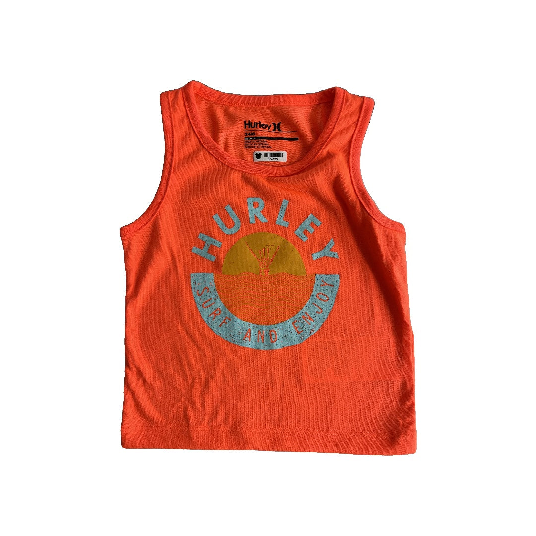 Hurley Boys orange Tank Top Size: 24 months orange