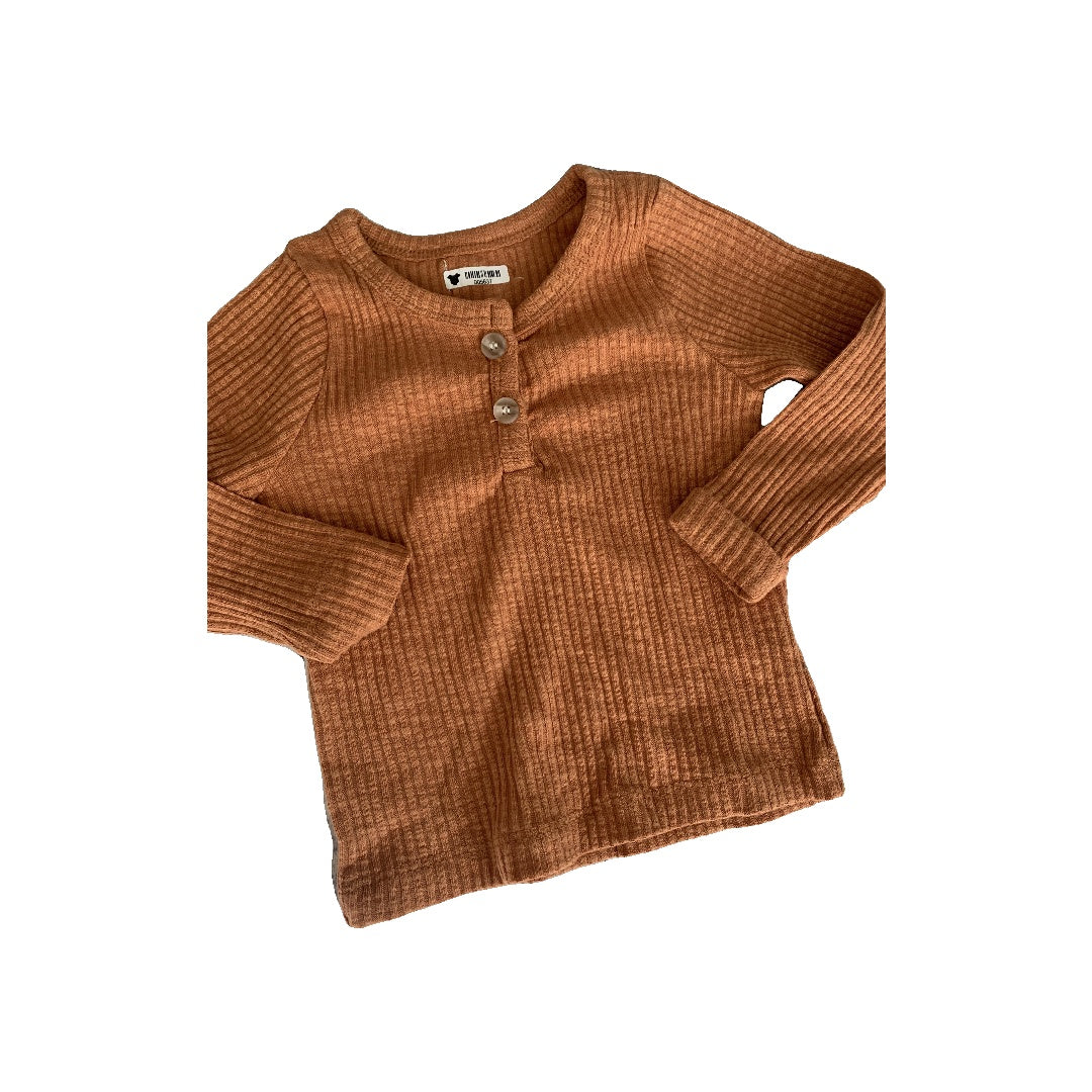 Hi Bye Boys orange Pajamas Size: 12-18 months orange